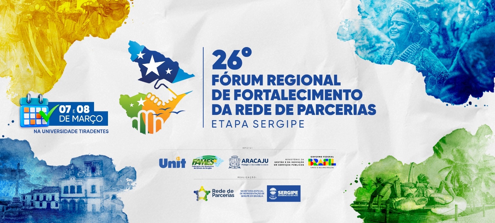Inscrições abertas para o 26º Fórum Regional de Fortalecimento da Rede de Parcerias